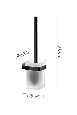 Stelvio Tuvalet Fırçalık - Mat Siyah Mat Siyah