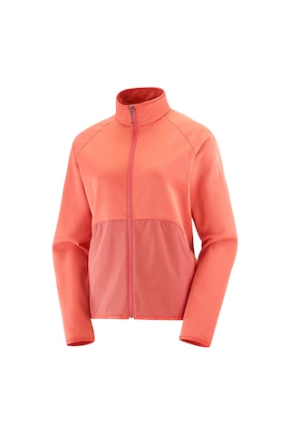 Salomon Essentıal Warm Kadın Tam Fermuar Polar Mineral Red Lc2191700 Pembe