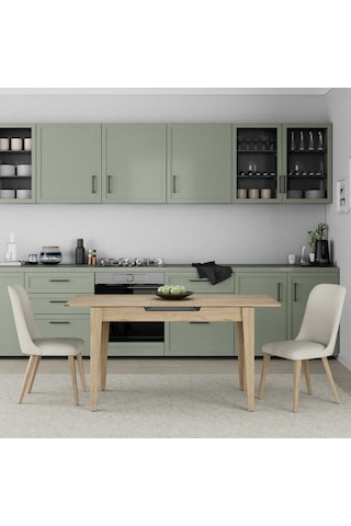 Açılır Mutfak Masası - Florida Meşe 120-150x75x70 Cm Meşe