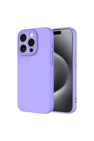 Apple Uyumlu iPhone 15 Pro Kılıf Zore Mara Lansman Kapak Lila