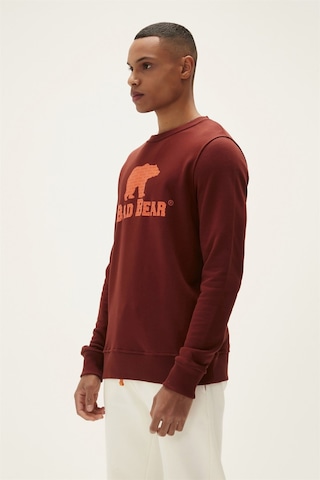Bad Bear Logo Crewneck Erkek Sweatshirt-25278 Bordo
