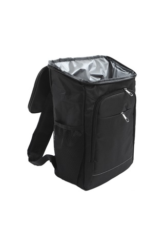 Qingmipy Dış Mekan İçin Isı Ve Soğuk Saklama Özelliği, Büyük Kapasiteli, Su Geçirmez Oxford Kumaş, Aluminyum Folyo İç Linerli Sırt Çantası Siyah Diğer