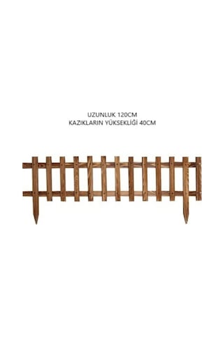 P İ N O X İ Ahşap Bahçe Çit Sınır Çit Bordür Beyaz