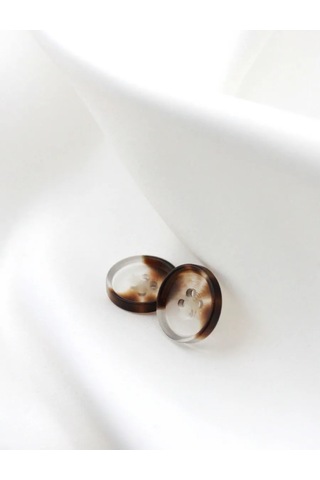 The New Button Dekoratif Düğmeler Kahverengi 20 Mm 12 Adet. 276235832