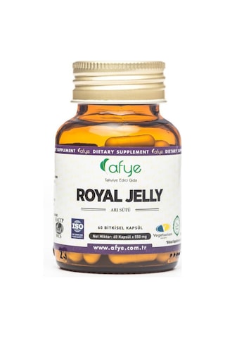 Afye Royal Jelly Arı Sütü Liyofilize 60 Bitkisel Kapsül 550 Mg