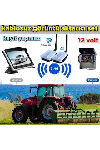 5 '' Monitör+bus Kamera +wifi Görüntü Aktarıcı Seti 12 V Kayıtsız