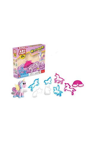 Art Craft Unicorn Oyun Kumu Seti 500 Gr 8 Parça Kalıplı Sıkılabilir Kinetik Kum