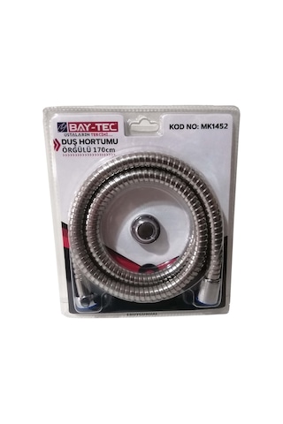 Bay-tec Banyo Duş Hortumu Örgülü Duş Spirali Çift Kenetli 170 Cm