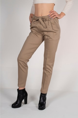 Makentmoda Kadın Havuç Kesim Pantolon Vizon