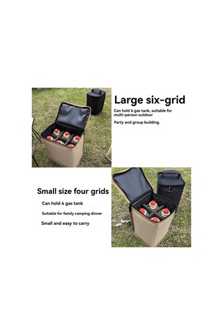 Kamp Gaz Tankları Saklama Çantası Koruyucu Kılıf Haki Küçük Haki