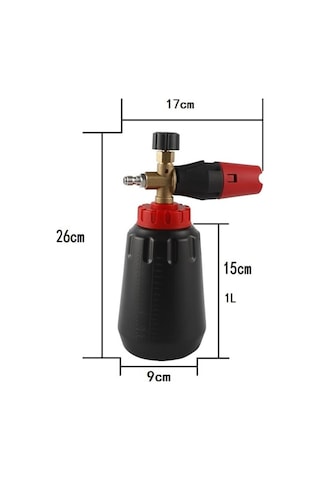 Sones Araba Yıkama Su Tabancası Yüksek Basınçlı Su Tabancası Siyah Ağızlı Beyaz Köpük Tencere