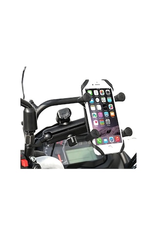 Motowolf Usb Şarj Soketli Ayna Bağlantılı Telefon Tutucu Standart