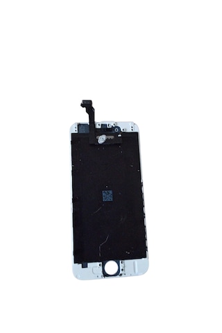 Apple  Uyumlu Apple iPhone Uyumlu 6s Plus Dokunmatik Ekran Çıtalı Beyaz - Arkası Siyah
