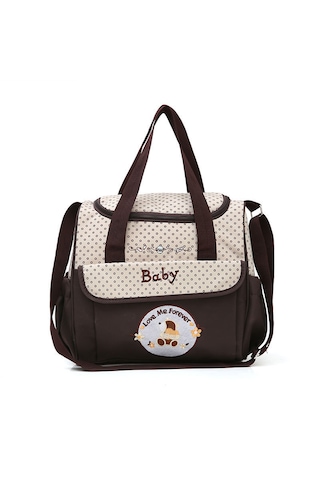 Çok Fonksiyonlu Şık Anne Çantası - Kahverengi 1001 Kahverengi