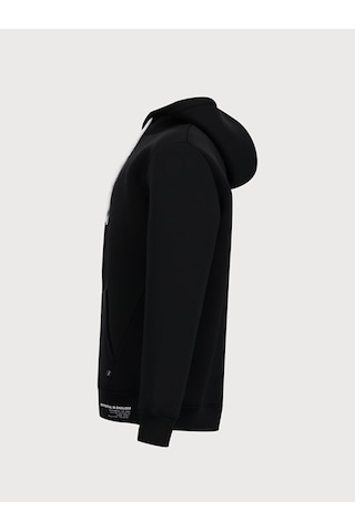 Ltb Sırtı Slogan Baskılı Kapüşonlu Erkek Sweatshirt - Siyah 011258650360069 200 Siyah