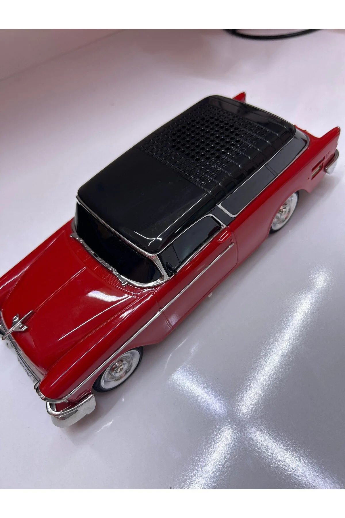 Nostaljik 1955 Klasik Araba Tasarımlı Bluetooth Hoparlör Usb-tf Kart Destekli Retro Müzik Çalar K.