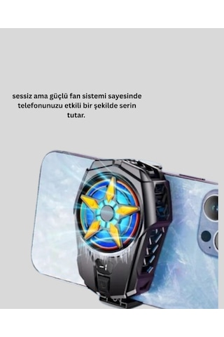 Hepsi Dijital Göstergeli Evrensel Telefon Soğutma Fanı Najmaddin