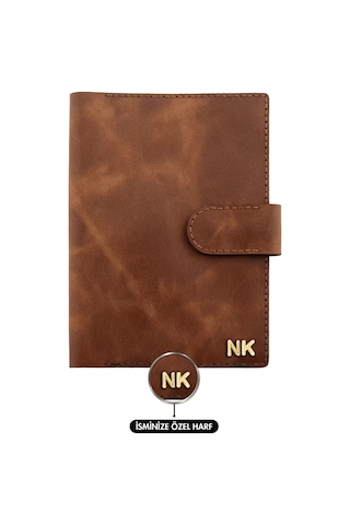 A5 Defter Ve Ajanda Kılıfı - %100 Rainbow Deri - Ko10001 - Kahverengi Kahverengi