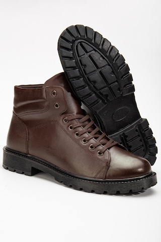 D2015 Garantili Kışlık Su Ve Soğuk Geçirmez Erkek Bot Kahverengi