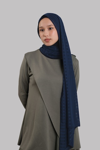 Hürrem Bone Laci Pratik Hazır Geçmeli Şal Desenli Şifon Hijab Boneli 2415 02