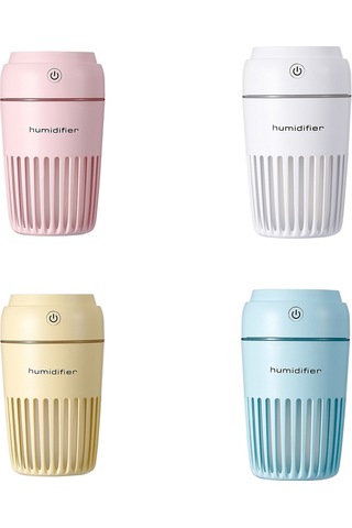 Aubyhe Hm03 Mikro Buhar Lüx Nemlendirici: 300ml Kapasite, 16 Saat Sürekli Nem, Renkli Gece Lambası, Sessiz Çalışma, Taşınabilir Pembe