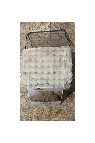 Ak Home Textile Diamond Kürk Comforter Set, Çift Kişilik Yorgan Seti 220x240 -bubble Krem Bej