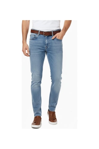 Erkek Silim Fit Jeans Model Pantolon 310 Bgl-st04976 Buz Mavi