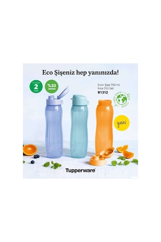 750 Ml 3 Adet Suluk Çok Renkli