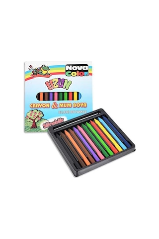 Nc-2112 12 Li Uzun Mum Boya Çok Renkli