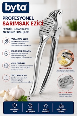 Profesyonel Paslanmaz Çelik Sarımsak Ezici Sarımsak Presi Ergonomik Mutfak Aparatı Diğer Profesyonel Paslanmaz Çelik Sarımsak Ezici Sarımsak Presi Ergonomik Mutfak Aparatı Diğer