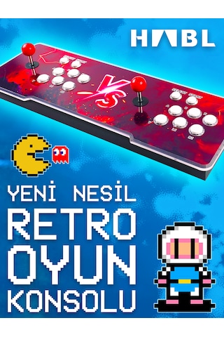 Habl 2025 Retro Arcade Oyun Konsolu 50500 Oyunlu Süper Box