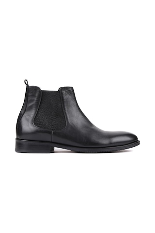Shoetyle - Siyah Deri Erkek Chelsea Bot 250-201-903 Siyah
