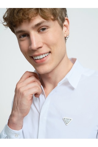 Slim Fit Erkek Gömlek U.kol Beyaz