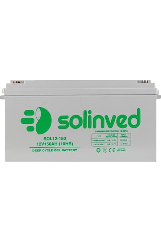 Solinved 12v 150ah Jel Akü - Sol12-150