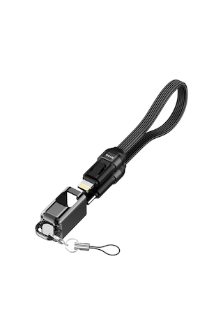S-link Armor Cl-020 30w 20 Cm Type-c To Lightning Pd Örgülü Metal Başlıklı Siyah Hızlı Şarj Kab Standart