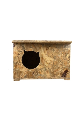 Goxawee Kedi Evi Dış Ortam Uygun Ahşap Kedi Evi Osb 50x45x34 Cm