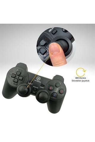 Yk Desing Usb Çift Titreşimli Usb Kablolu Oyun Kolu Pc Uyumlu