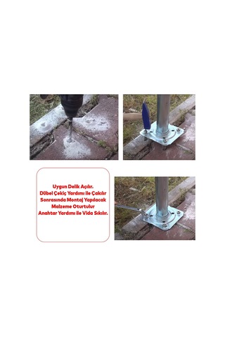 8 Adet Saplamalı Gömlek Çelik Dübel M10x110 Mm Raf Montaj Bağlantı Zemin Monte Tavan Asma Aparat