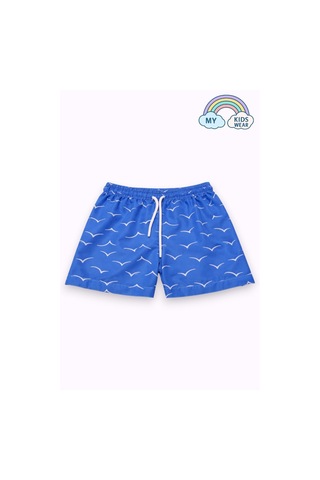 My Kids Wear Erkek Çocuk Degrade Desenli Deniz Şortu 2 Li Set 3-16 Yaş 12422 Beyaz - Mavi
