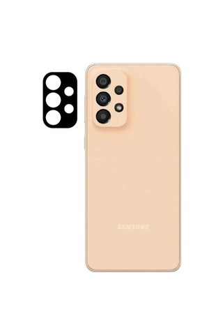 Galaxy A33 5G Zore 3D Kamera Camı Koruyucu Siyah