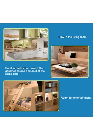 Kosona 360 Derece Döner Esnek Kollu Telefon Ve Tablet Tutucu - 4-10.6 İnç Uyumlu, 70cm Pvc Boru, Yatak/ofis Kullanıma Uygun Siyah Diğer