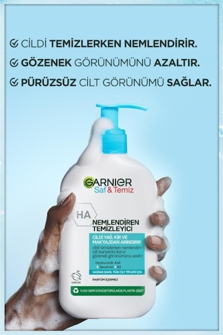 Garnier Saf&Temiz Nemlendiren Yüz Temizleme Jeli 250 ML