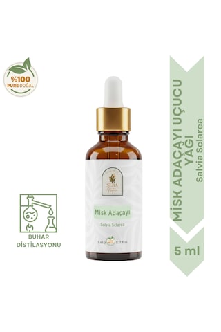 Misk Adaçayı Uçucu Yağı 5 Ml - Canlandırıcı Ve Etki Misk