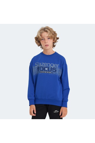 Slazenger LAST Çocuk  Saks Mavi Sweatshirt
