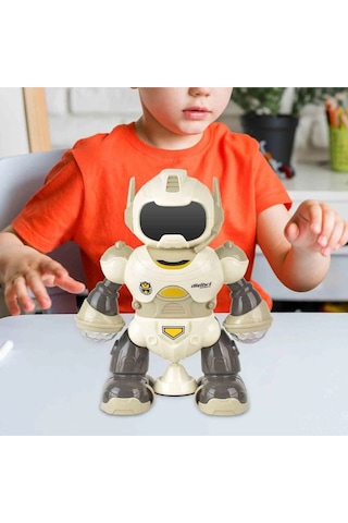 Rotating Müzikli Işıklı Ve Hareketli Dönen Akıllı Robot 0