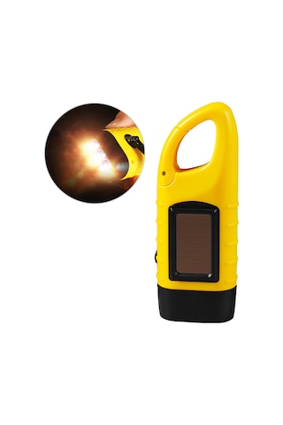 Padalink "kamp Işığı: El Krikolu Ve Güneş Enerjili Şarjlı Acil Durum Feneri - Sarı" Sarı