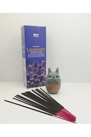 Totoro Çubuk Tütsülük Tabaklı Set 20 Adet Çubuk Tütsü Hediyeli