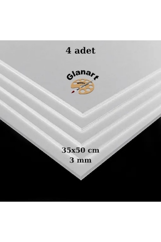 35x50 Cm Fotoblok 3 Mm Kalınlık 4 Lü Paket Maket Kartonu