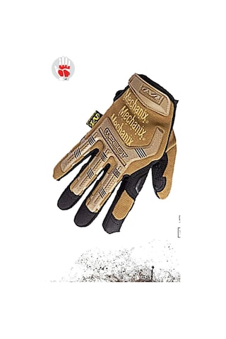 Mechanıx L Taktikal, Iş Güvenliği, Asker, Polis, Motosiklet Dayanıklı M Eldiven Renk Bej