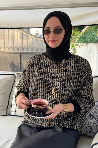 Rabia Şamlı Tüvit Sweat Sarı Normal